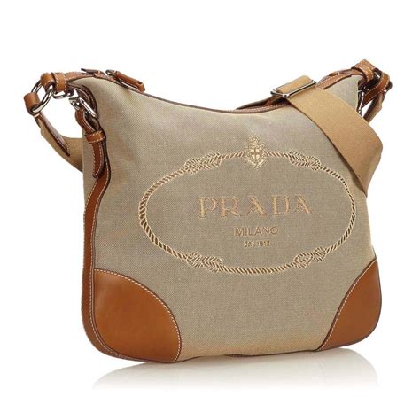 prada brown leather crossbody|prada bag crossbody sale.